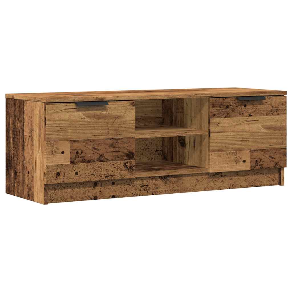 TV Cabinet Old Wood 102x35x36,5 cm Engineered Wood