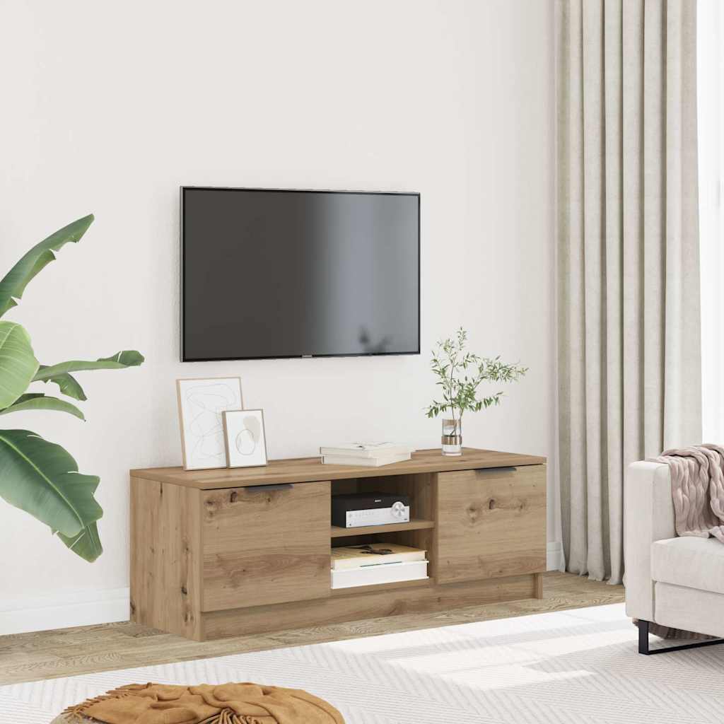 TV Cabinet Artisan Oak 102x35x36.5 cm Engineered Wood