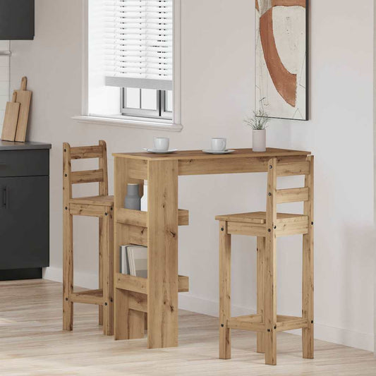 Wall Bar Table Artisan Oak 102x45x103.5 cm Engineered Wood