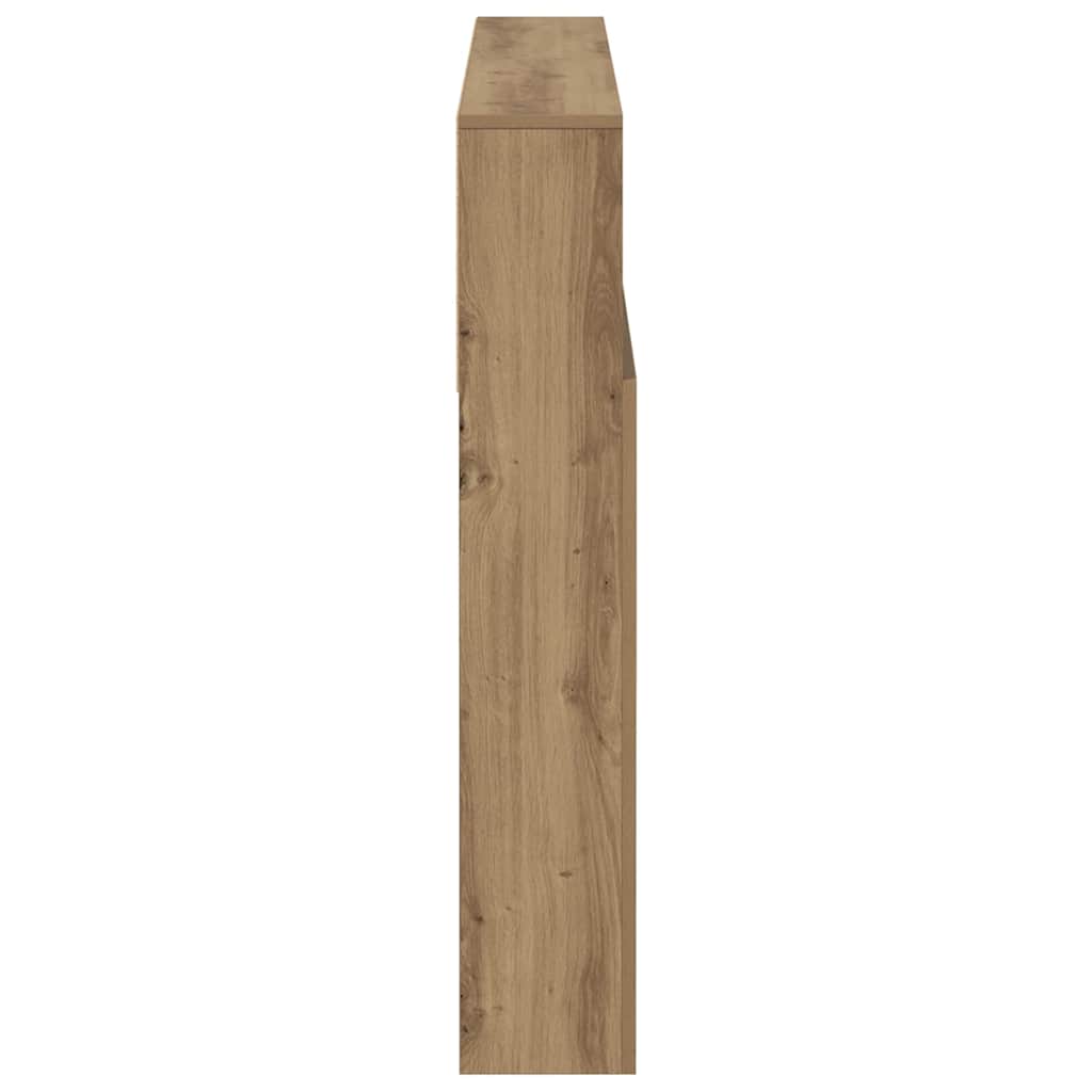 Headboard Cabinet Artisian Oak 120x19x103.5 cm Engineered Wood