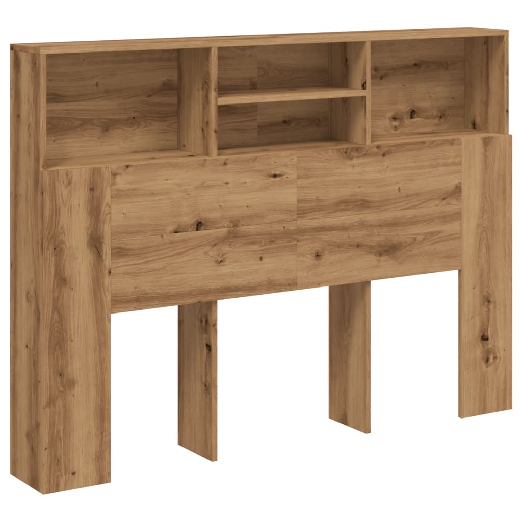 vidaXL Headboard Cabinet Artisan Oak 140x19x103.5 cm