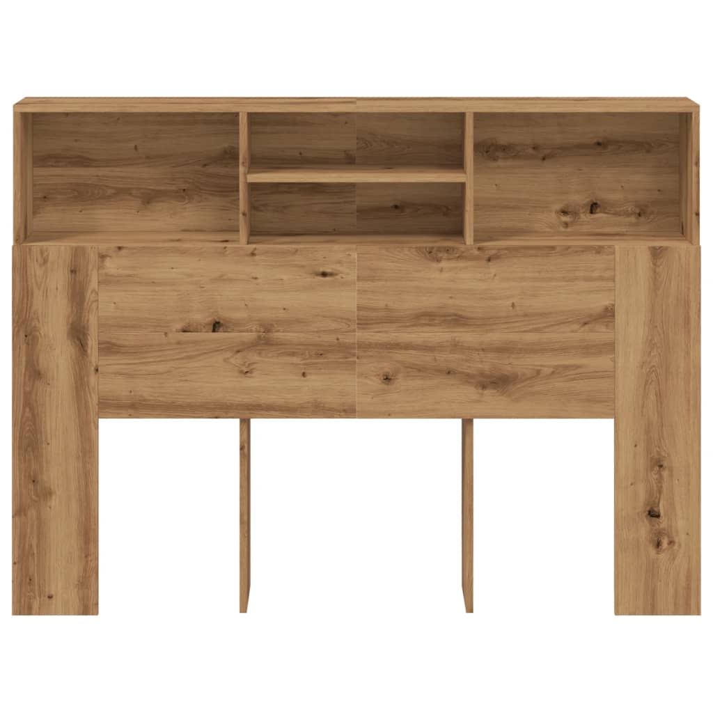 vidaXL Headboard Cabinet Artisan Oak 140x19x103.5 cm