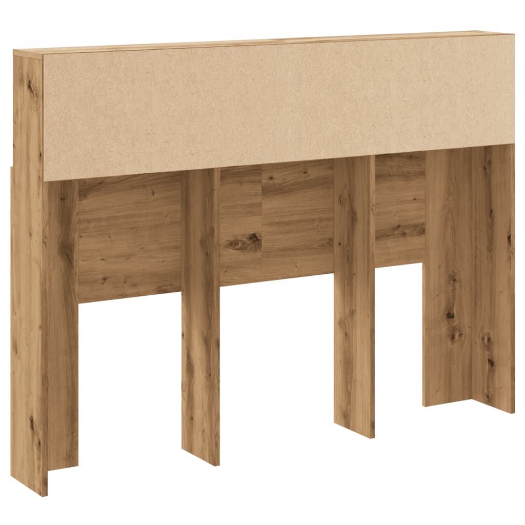 vidaXL Headboard Cabinet Artisan Oak 140x19x103.5 cm