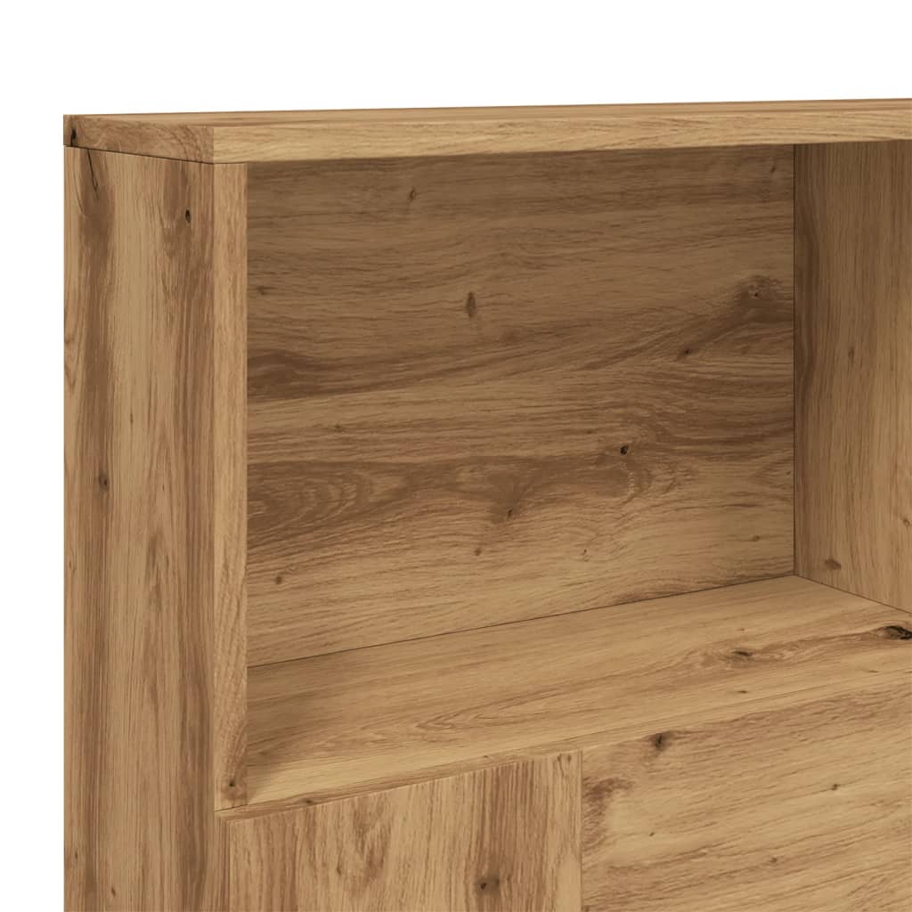 vidaXL Headboard Cabinet Artisan Oak 140x19x103.5 cm