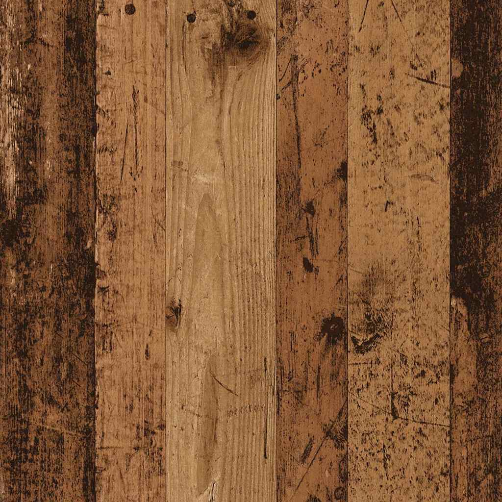 Headboard Cabinet Old Wood 100x18.5x102.5 cm Engineered Wood