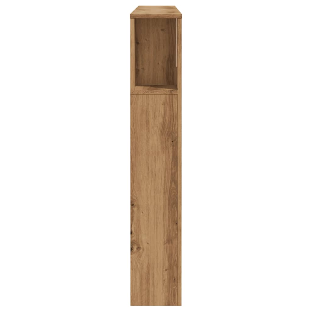 Headboard Cabinet Artisan Oak 140x18.5x102.5 cm Engineered Wood