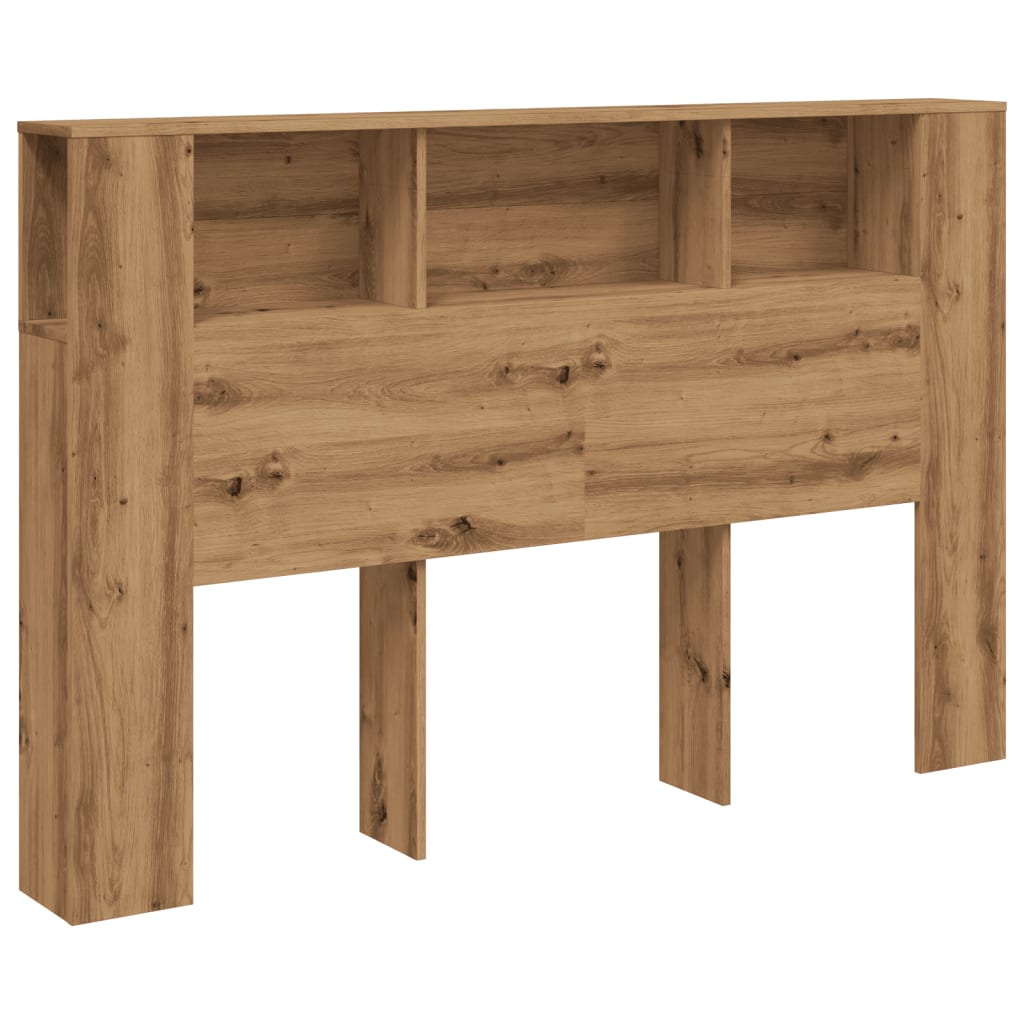 vidaXL Headboard Cabinet Artisan Oak 160x18.5x103.5 cm Engineered Wood