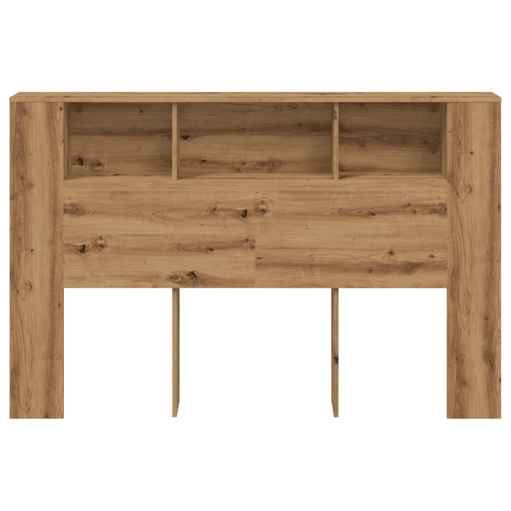 vidaXL Headboard Cabinet Artisan Oak 160x18.5x103.5 cm Engineered Wood