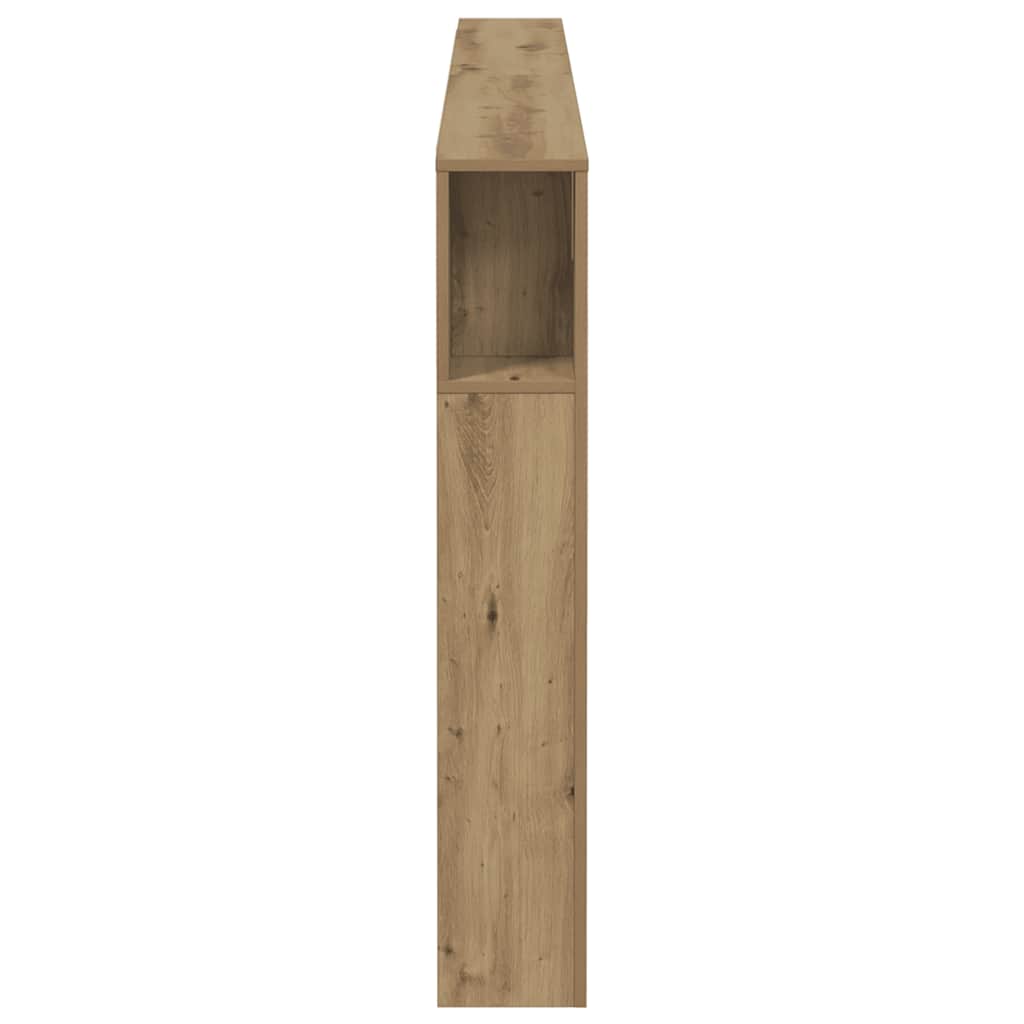 Headboard Cabinet Artisian Oak 200x18.5x102.5 cm Engineered Wood