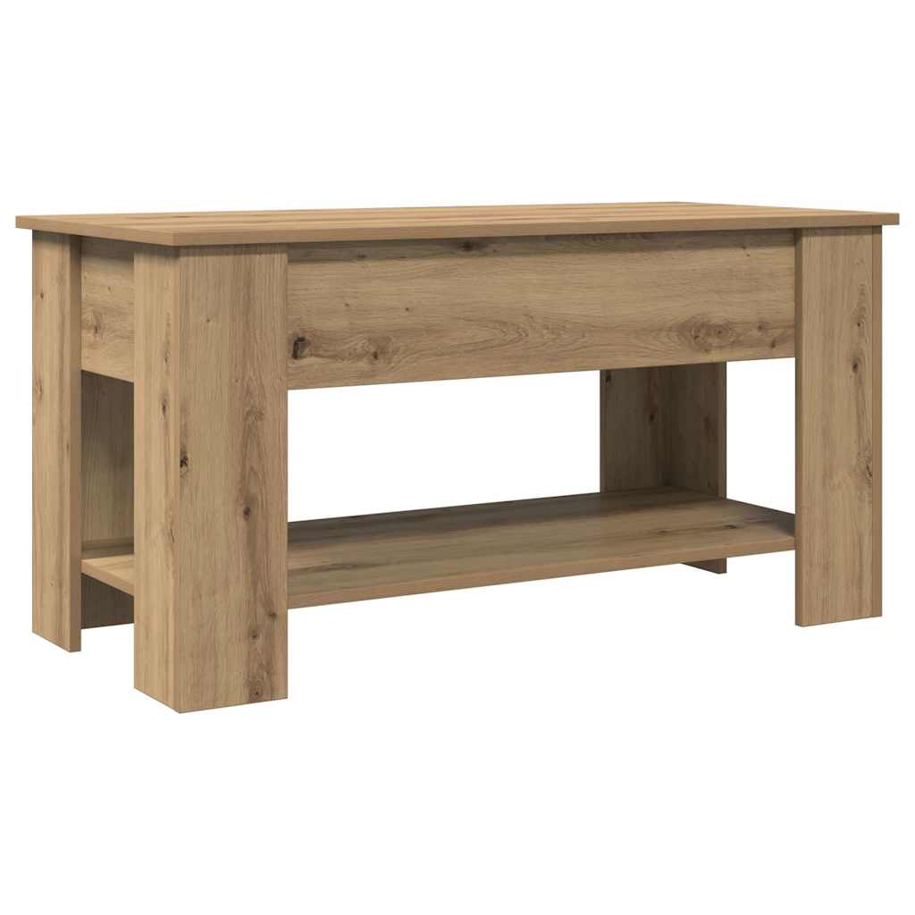 Coffee Table Artisan Oak 101x49x52 cm Engineered Wood