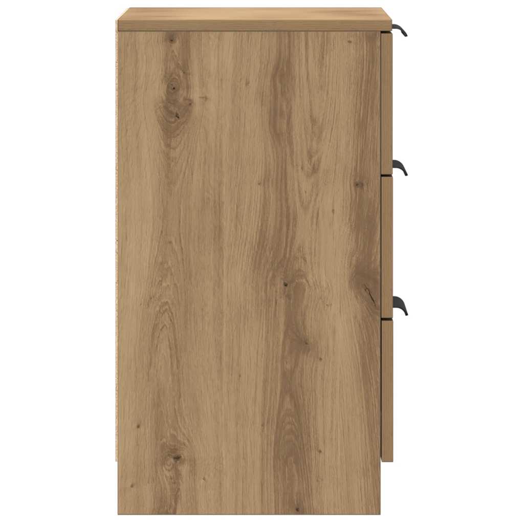 Bedside Cabinet Artisan Oak 40x36x65 cm Engineered Wood