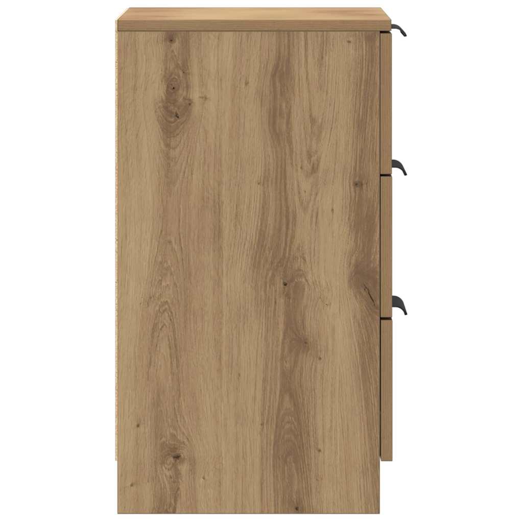 Bedside Cabinets 2 pcs Artisan Oak 40x36x65 cm Engineered Wood