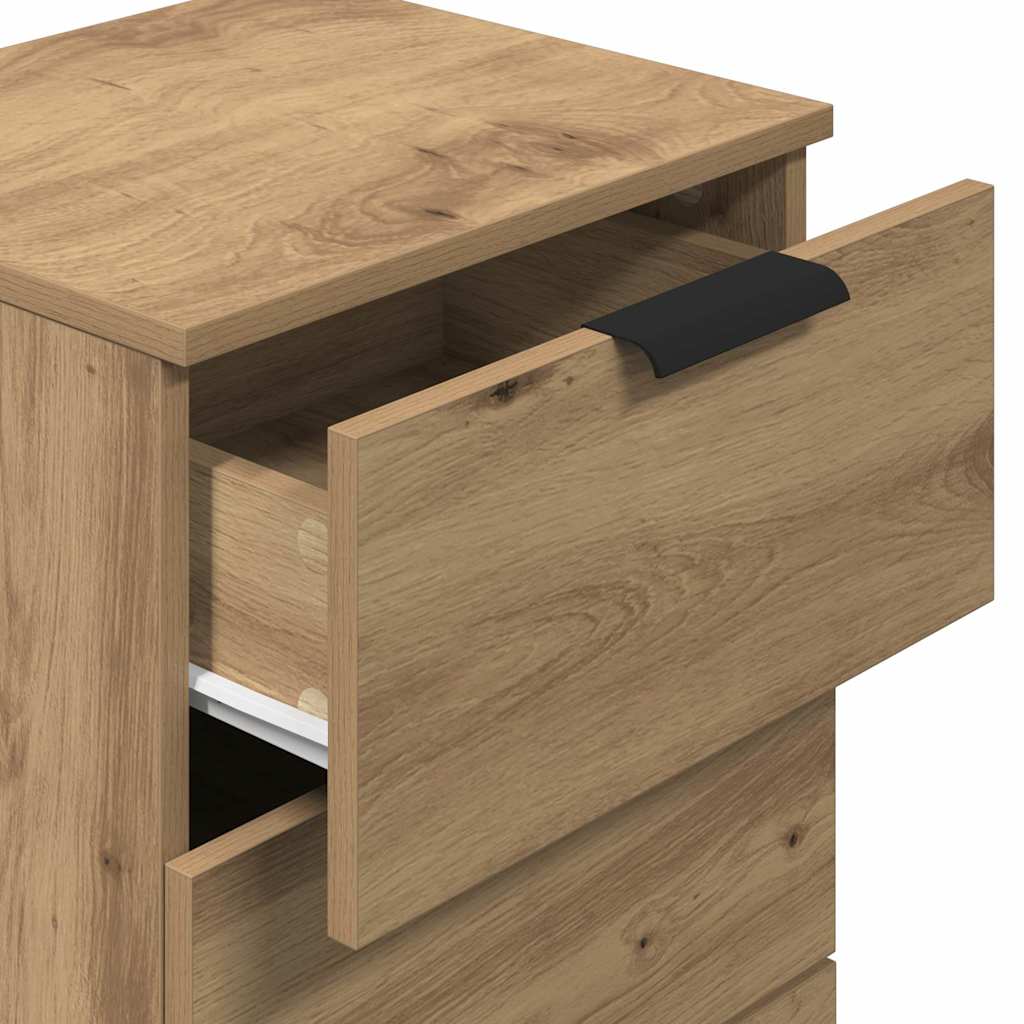 Bedside Cabinets 2 pcs Artisan Oak 40x36x65 cm Engineered Wood