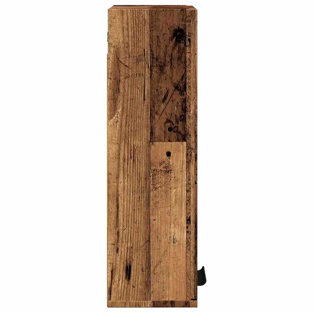Wall-mounted Bathroom Cabinet Old Wood 32x20x67 cm