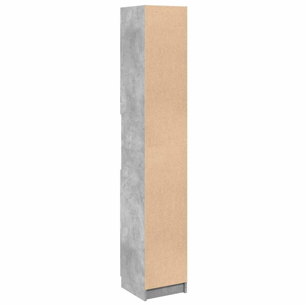 Bathroom Cabinet Concrete Grey 32x34x188,5 cm Engineered Wood