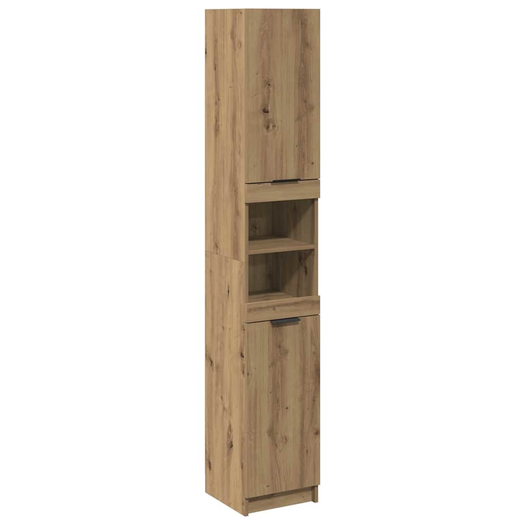 Bathroom Cabinet Artisan Oak 32x34x188,5 cm Engineered Wood
