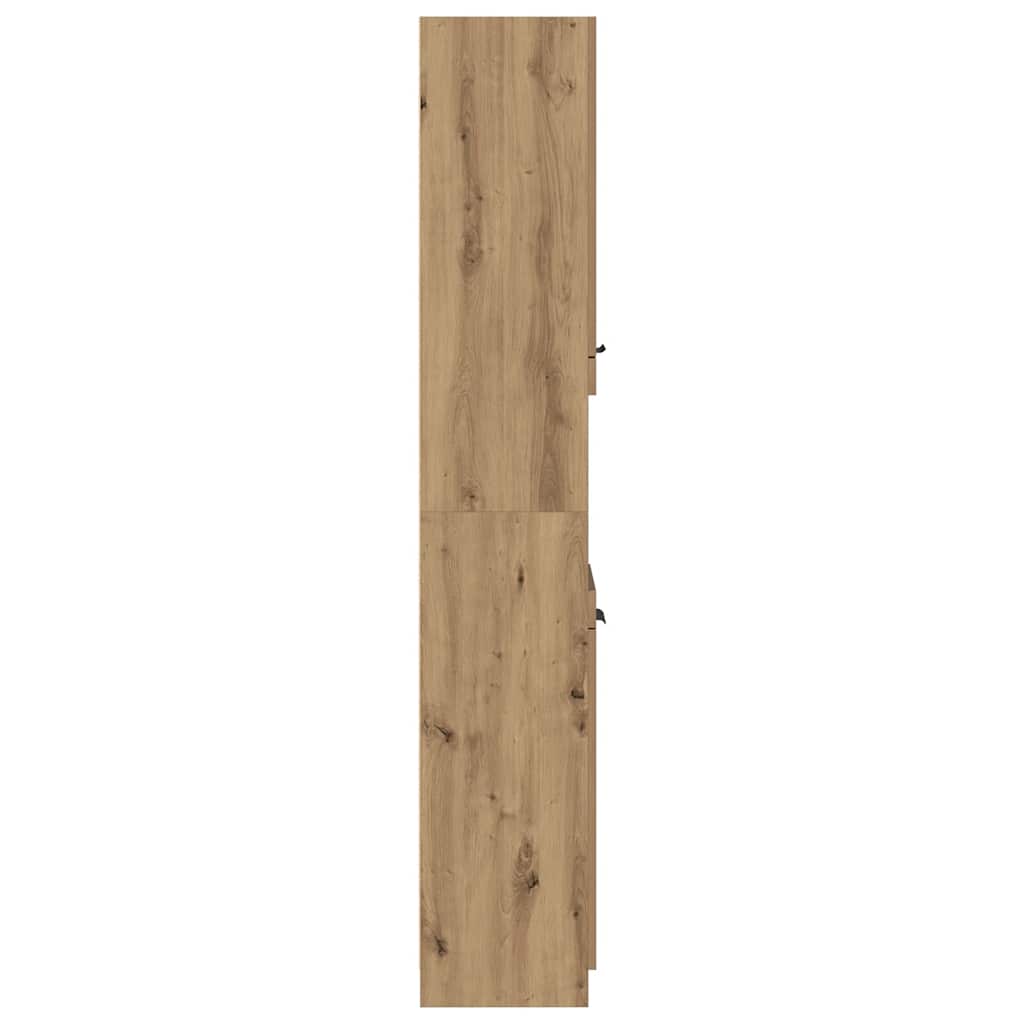 Bathroom Cabinet Artisan Oak 32x34x188,5 cm Engineered Wood