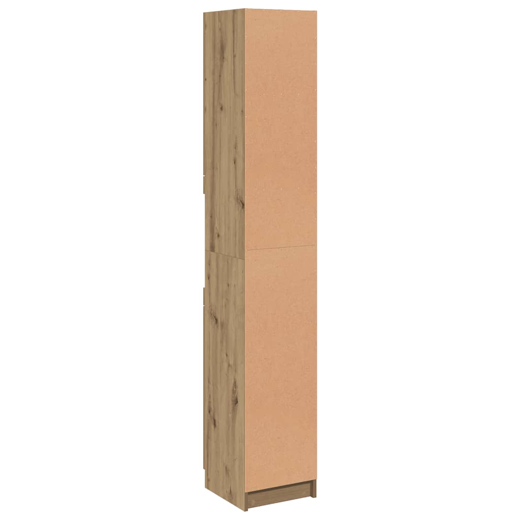 Bathroom Cabinet Artisan Oak 32x34x188,5 cm Engineered Wood