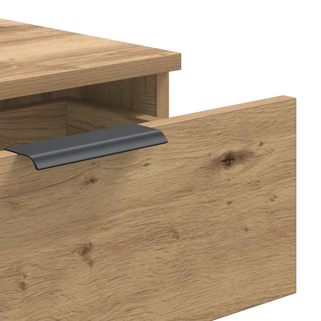 Console Table Artisan Oak 90x36x75 cm Engineered Wood