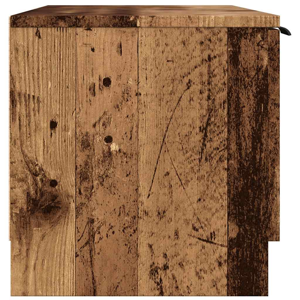 TV Cabinet Old Wood 102x35x36,5 cm Engineered Wood