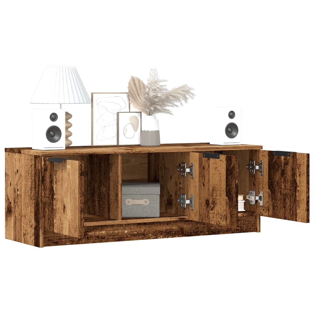 TV Cabinet Old Wood 102x35x36,5 cm Engineered Wood