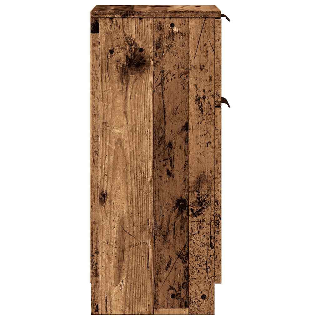 Sideboard Old Wood 30x30x70 cm Engineered Wood