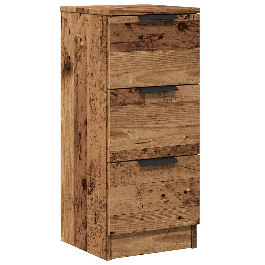 Sideboard Old Wood 30x30x70 cm Engineered Wood