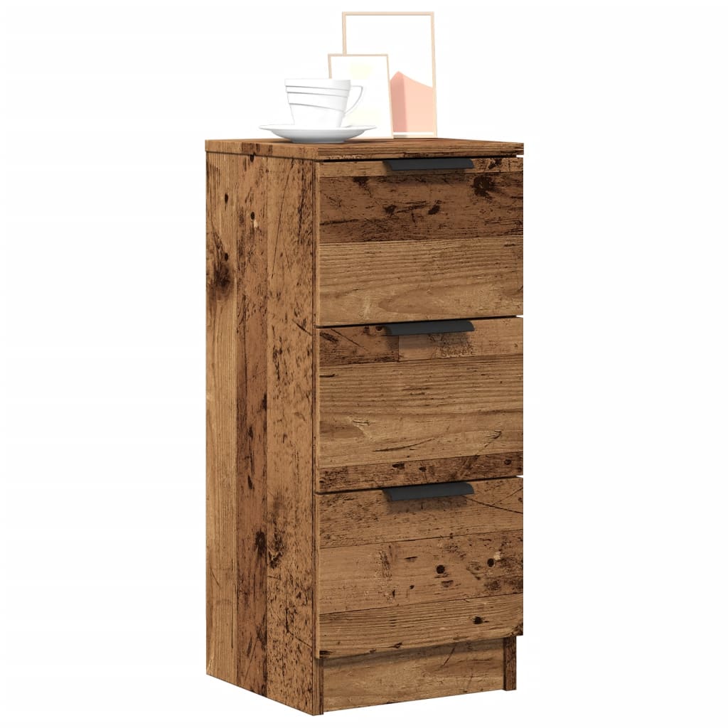 Sideboard Old Wood 30x30x70 cm Engineered Wood