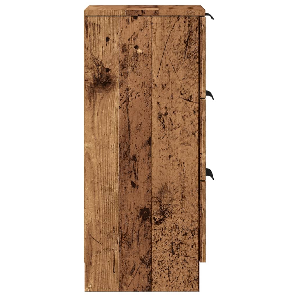 Sideboard Old Wood 30x30x70 cm Engineered Wood