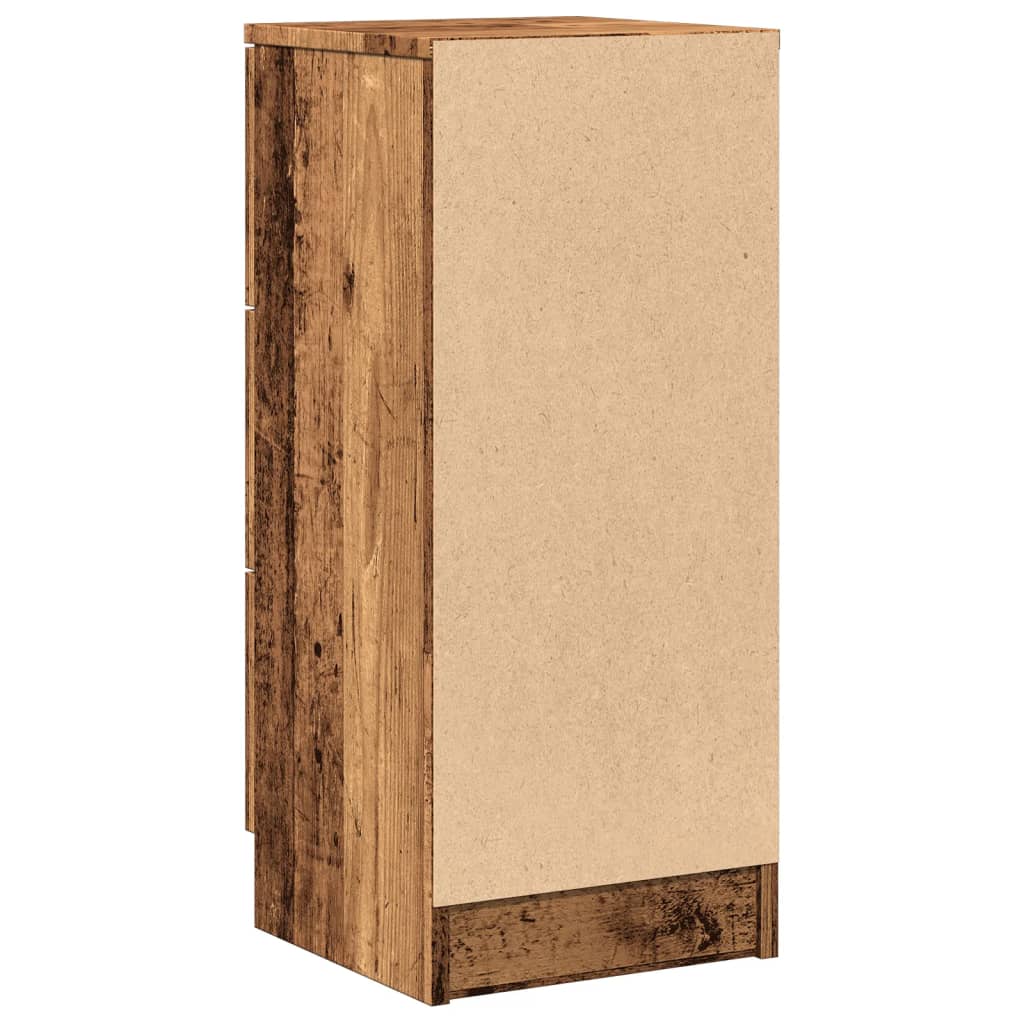 Sideboard Old Wood 30x30x70 cm Engineered Wood