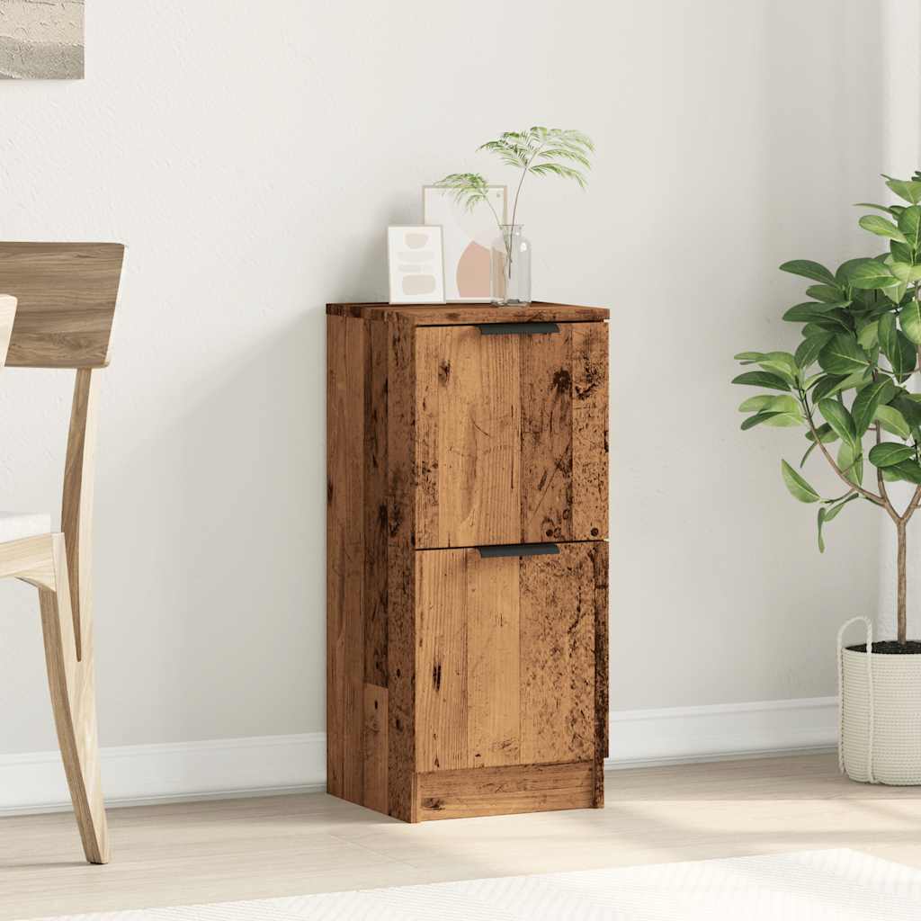 Sideboard Old Wood 30x30x70 cm Engineered Wood