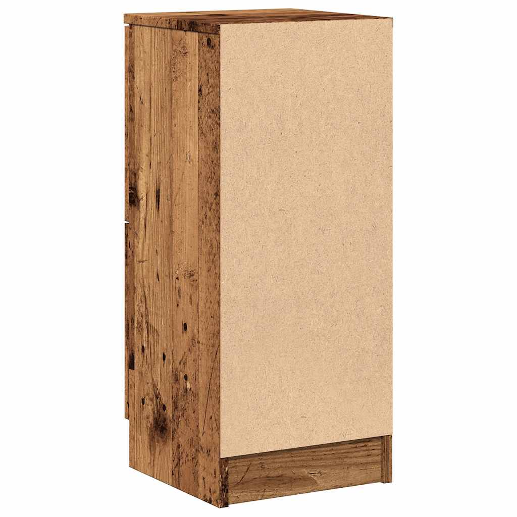 Sideboard Old Wood 30x30x70 cm Engineered Wood