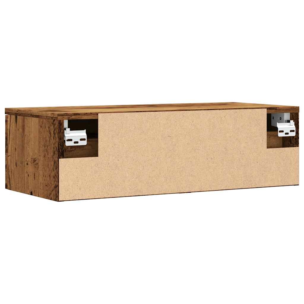 Wall Cabinet Old Wood 68x30x20 cm Engineered Wood
