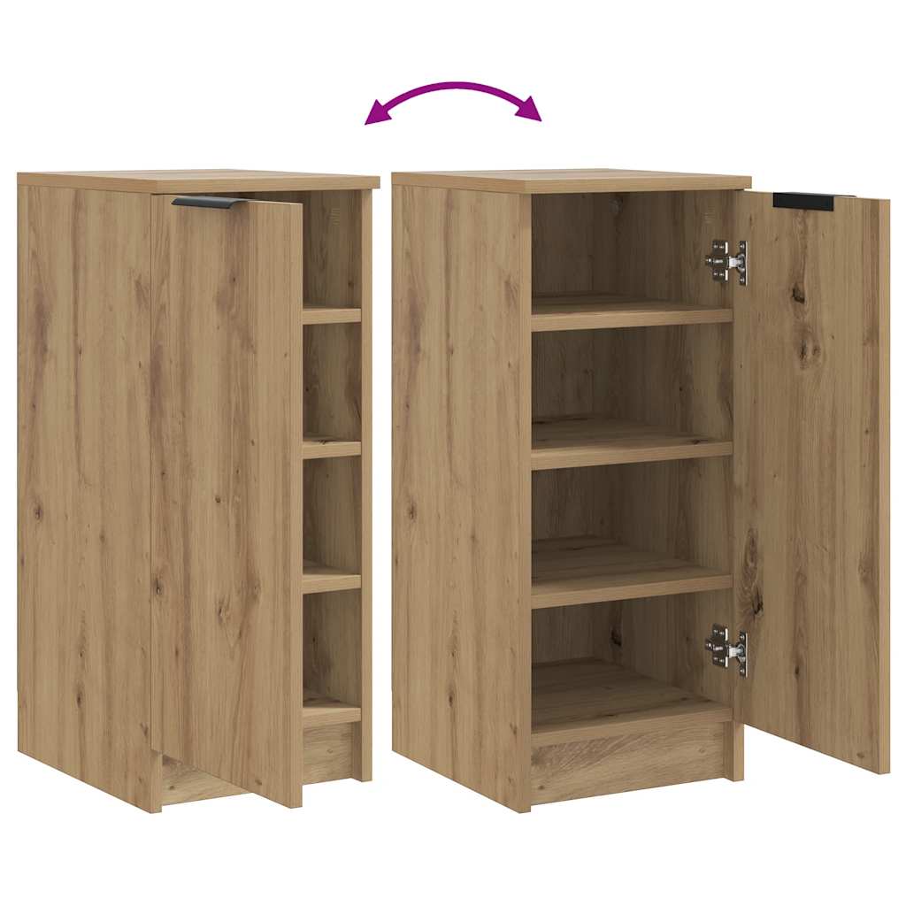 Shoe Cabinet Artisan Oak 29,5x35x70 cm Engineered Wood
