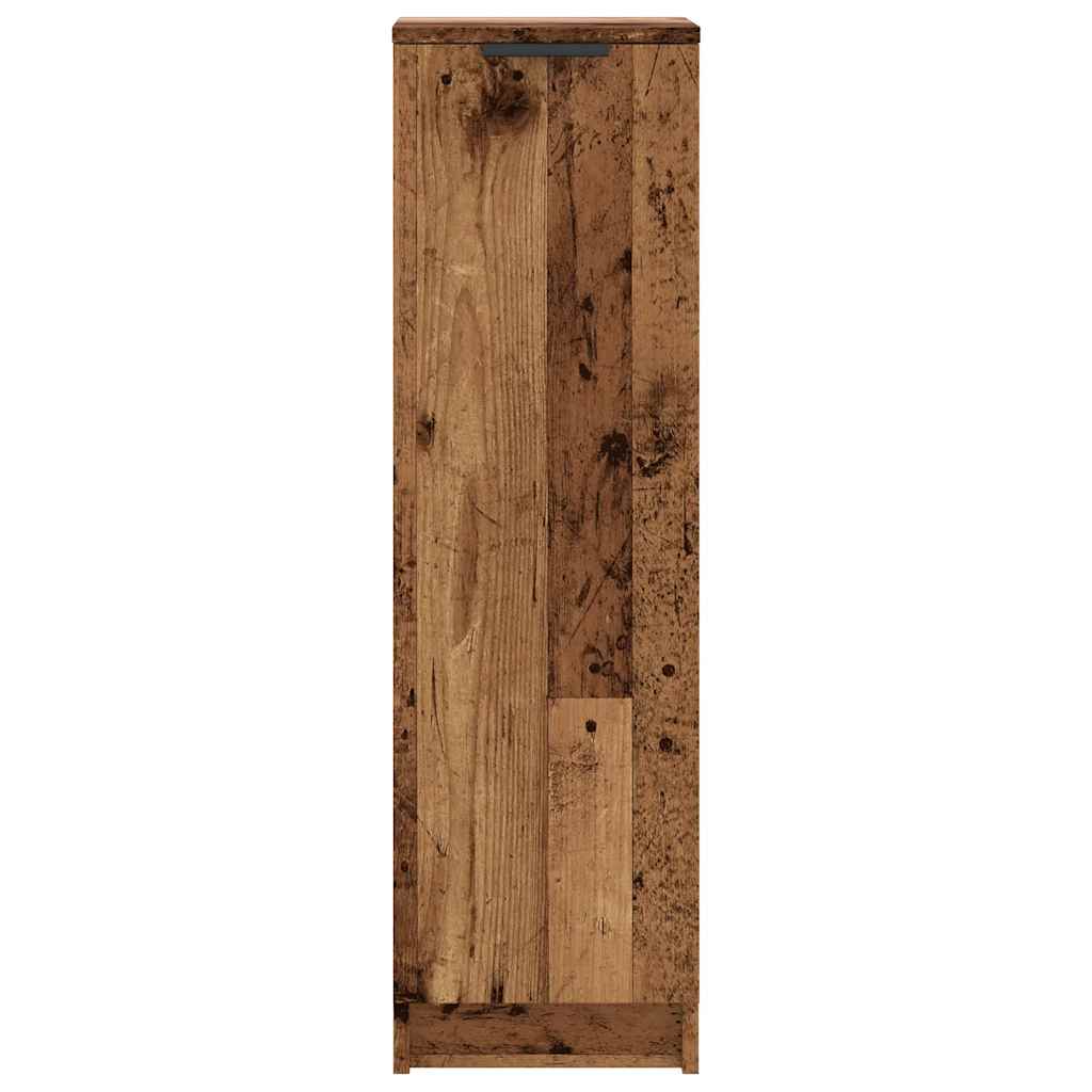 Shoe Cabinet Old Wood 29,5x35x100,5 cm Engineered Wood