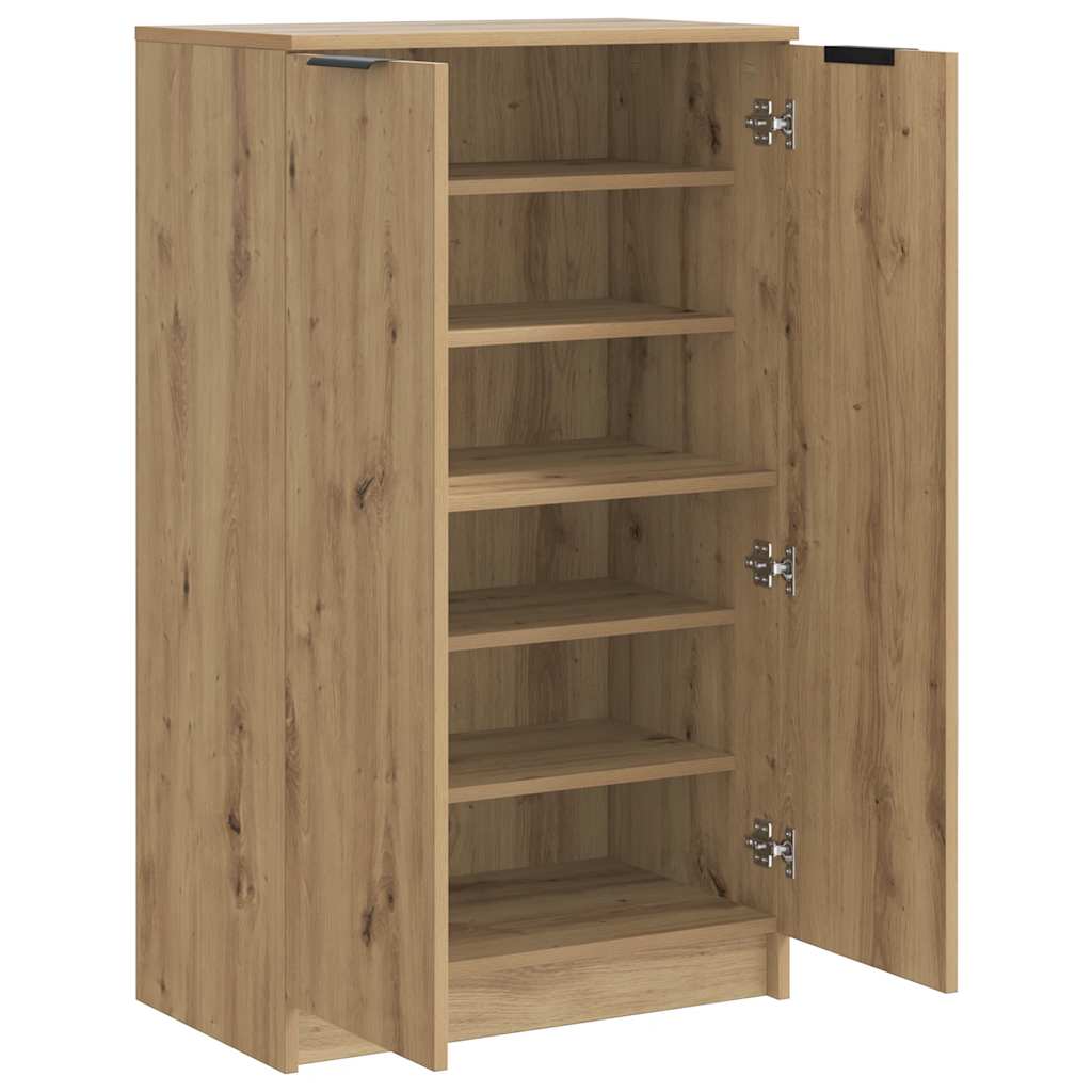 Shoe Cabinet Artisian Oak 59x35x100,5 cm Engineered Wood
