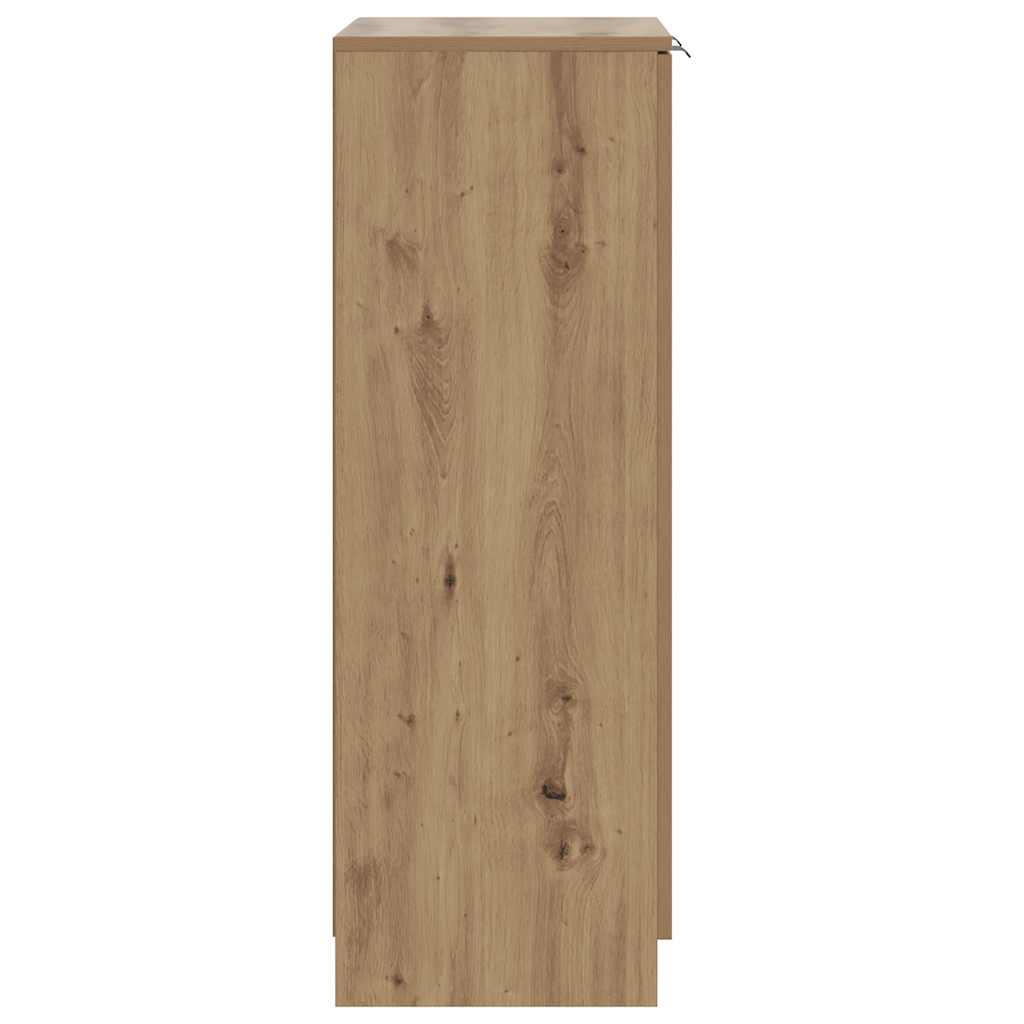 Shoe Cabinet Artisian Oak 59x35x100,5 cm Engineered Wood