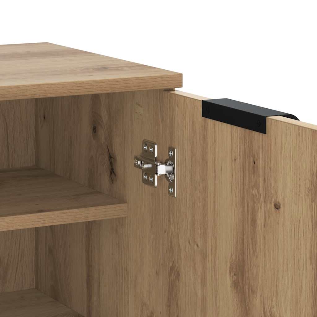 Shoe Cabinet Artisian Oak 59x35x100,5 cm Engineered Wood
