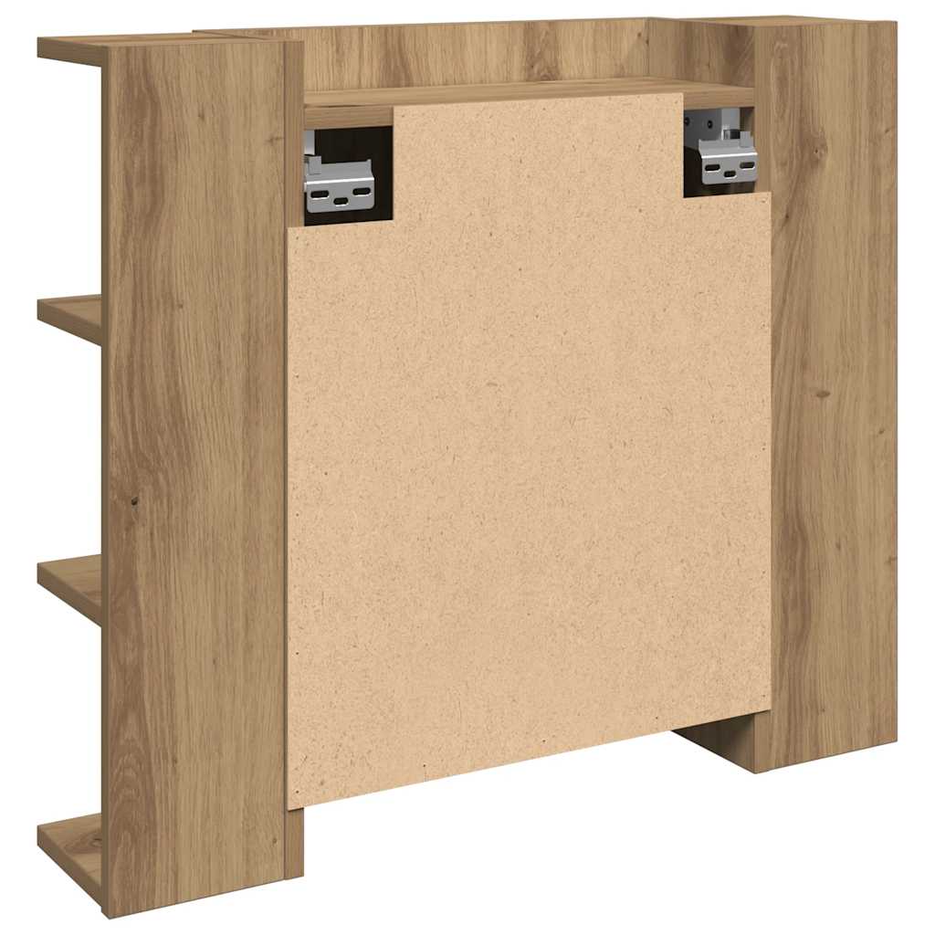 Mirror Cabinet with LED Artisan Oak 70x16,5x60 cm