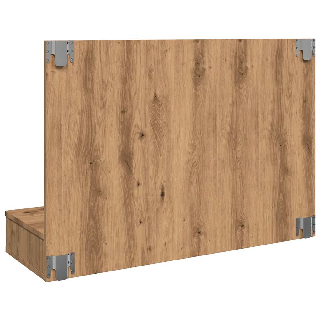 Mirror Cabinet with LED Artisan Oak 90x31,5x62 cm