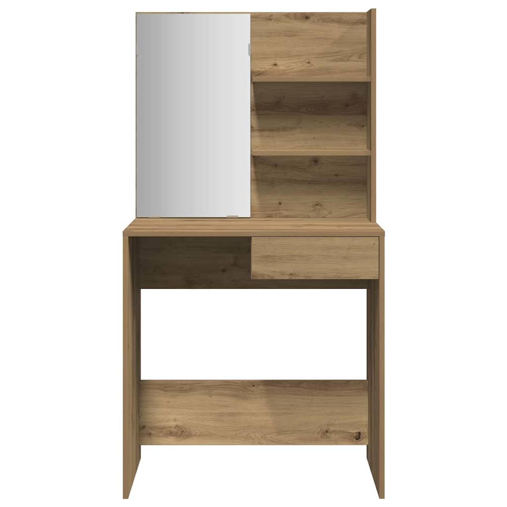 Dressing Table with Mirror Artisan Oak 74.5x40x141 cm