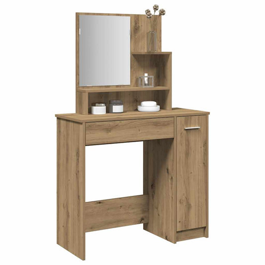 Dressing Table with Mirror Artisan Oak 86,5x35x136 cm
