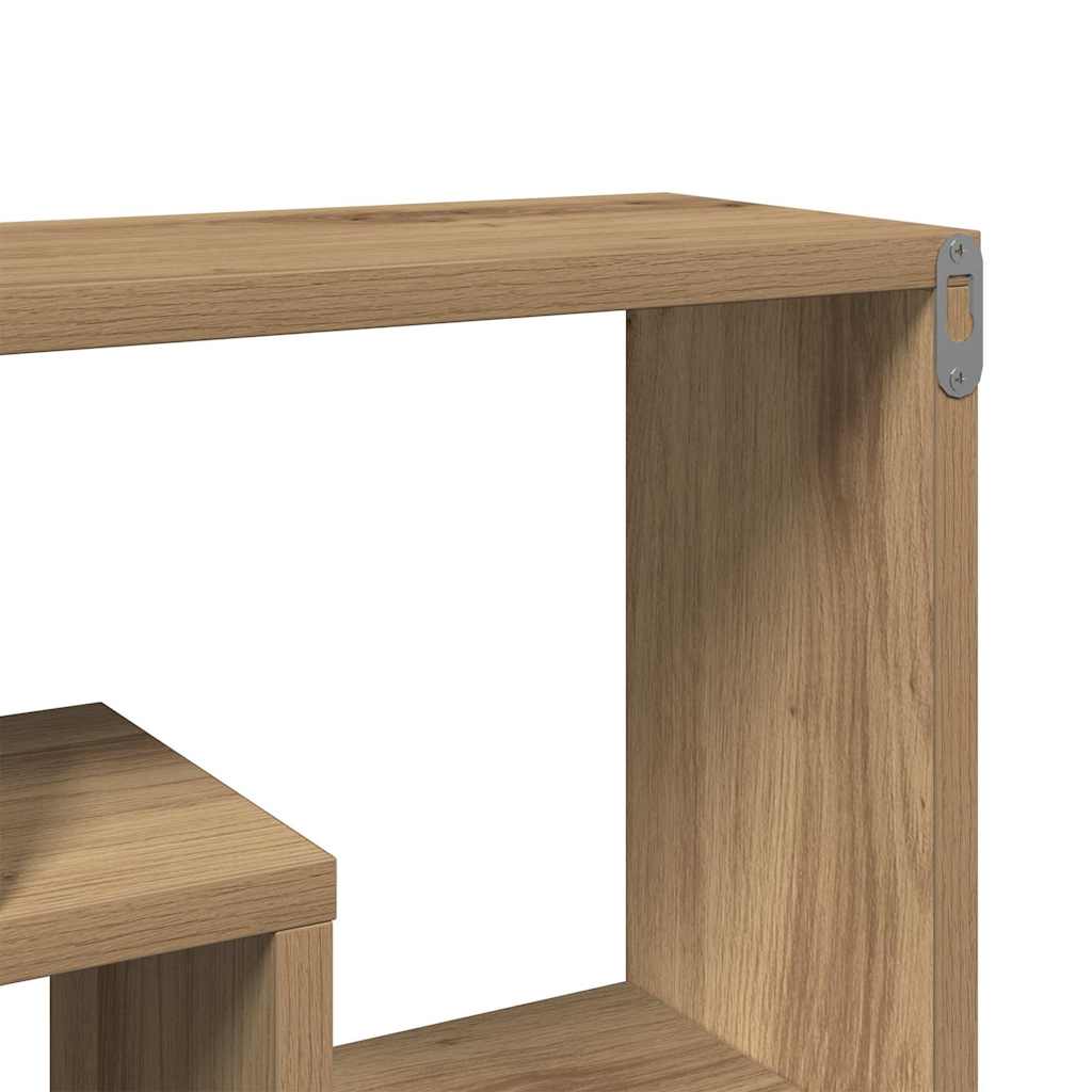 Wall Shelf Artisan Oak 85x16x52.5 cm Engineered Wood