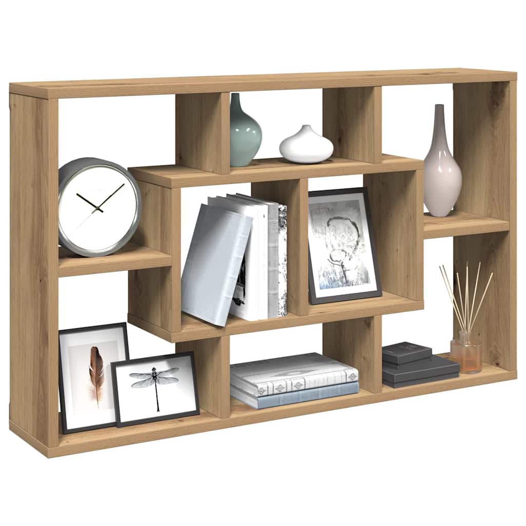 Wall Shelf Artisan Oak 85x16x52.5 cm Engineered Wood