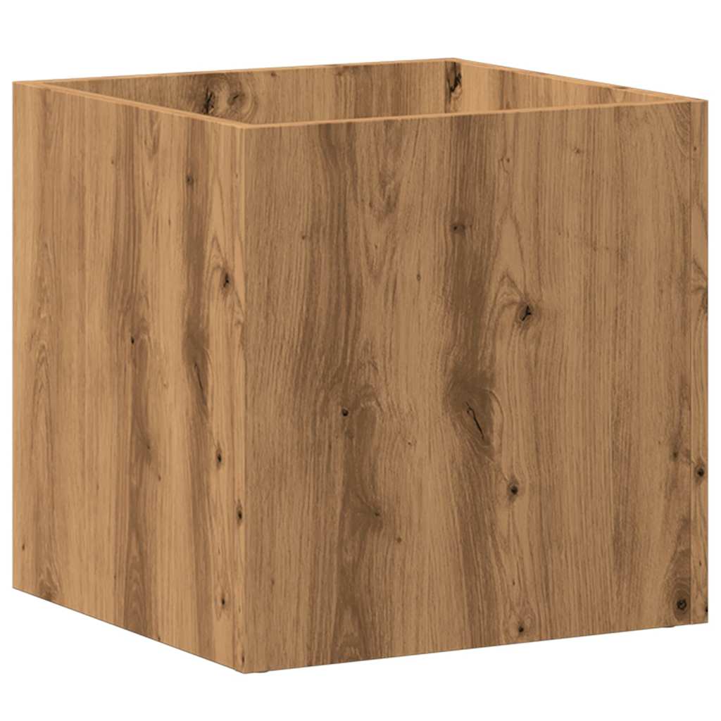 vidaXL Planter Box Artisan Oak 40x40x40 cm Engineered Wood