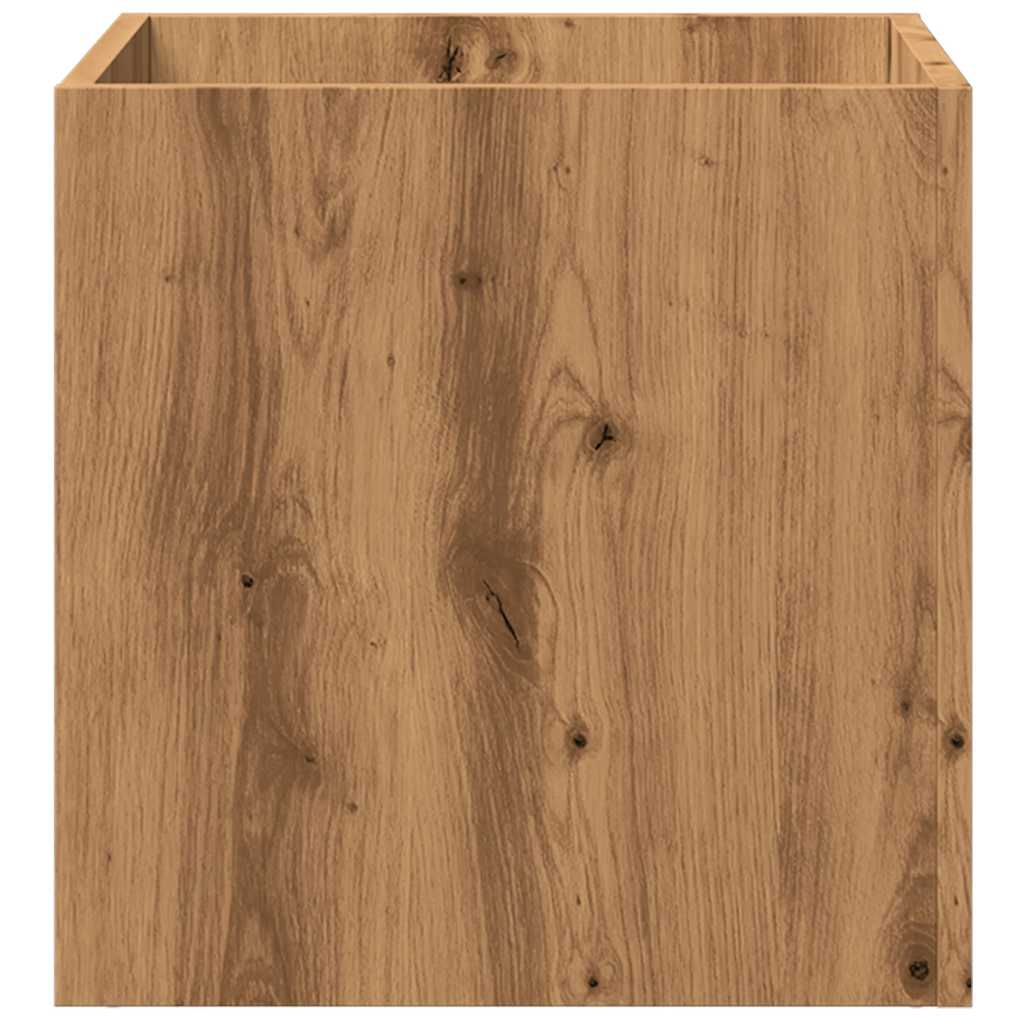 vidaXL Planter Box Artisan Oak 40x40x40 cm Engineered Wood