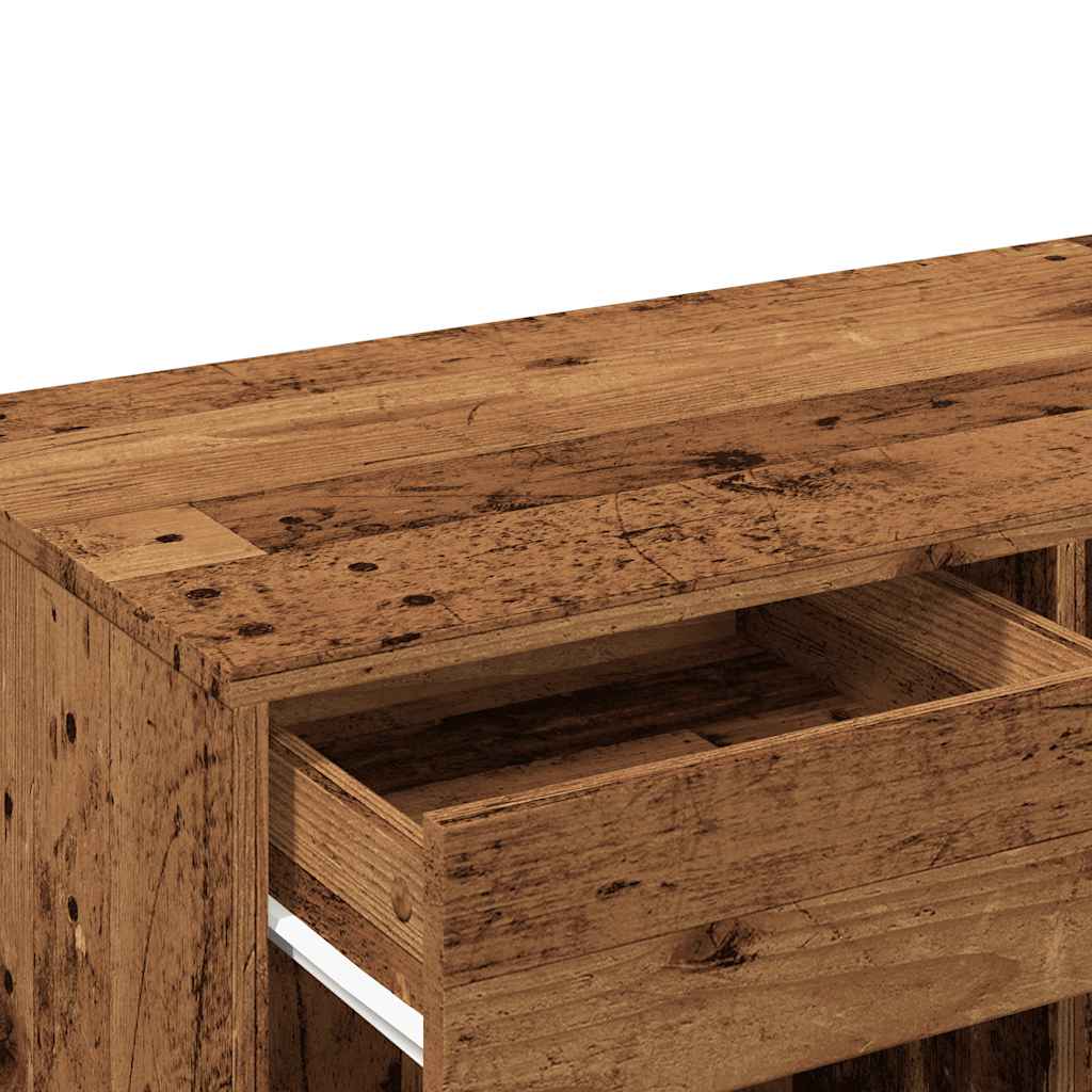 Cosmetic Cabinet Old Wood 80x40x75 cm Engineered Wood