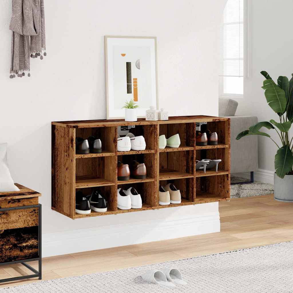 Shoe Cabinets 2 pcs Old Wood 52x30x50 cm