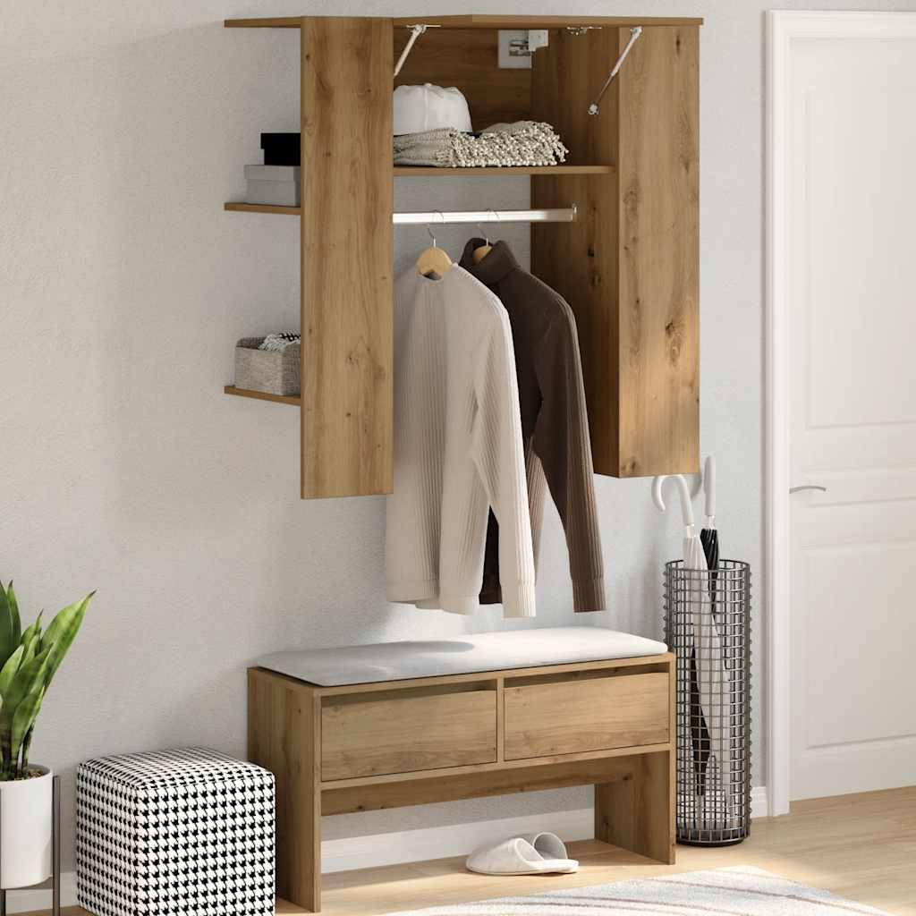 Hallway Cabinet Artisan Oak 97,5x37x99 cm Engineered Wood