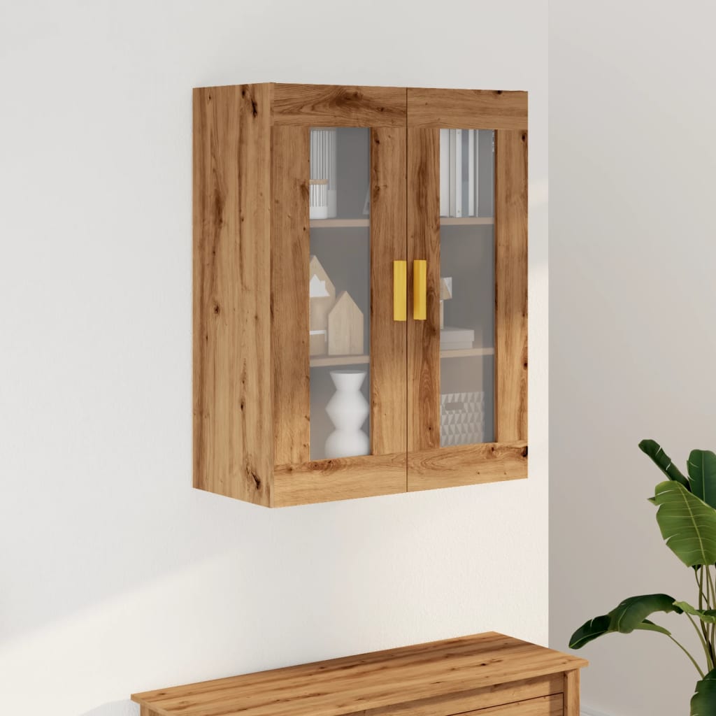 vidaXL Hanging Wall Cabinet Artisian Oak 69.5x34x90 cm